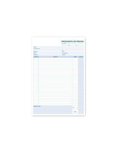 Talonario Liderpapel Pedidos Folio Original 125