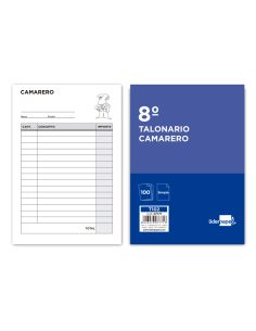 Talonario Liderpapel Camarero Octavo Sin Iva 102