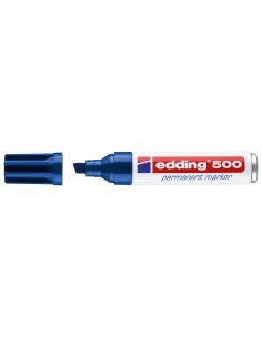 Rotulador Azul  Edding Marcador Permanente 500 Punta Biselada 7 Mm Recargable 2