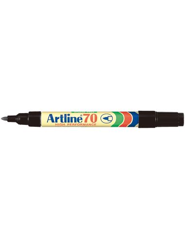 Rotulador Artline Marcador Permanente Ek-70 Negro Punta Redonda 1.5 Mm Papel Metal Y Cristal