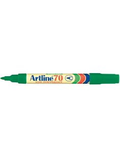 Rotulador Artline Marcador Permanente Ek-70 Verde Punta Redonda 1.5 Mm Papel Metal Y Cristal 2