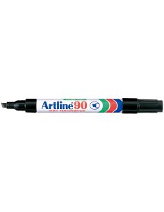 Rotulador Artline Marcador Permanente Ek-90 Negro Punta Biselada 5 Mm Papel Metal Y Cristal 2