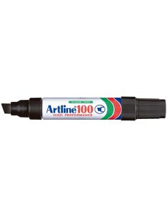 Rotulador Artline Marcador Permanente 100 Negro -Punta Biselada 2