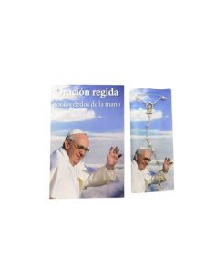 Librito Oracion 5 Dedos Papa Francisco 9,5X14Cm C/Rosario
