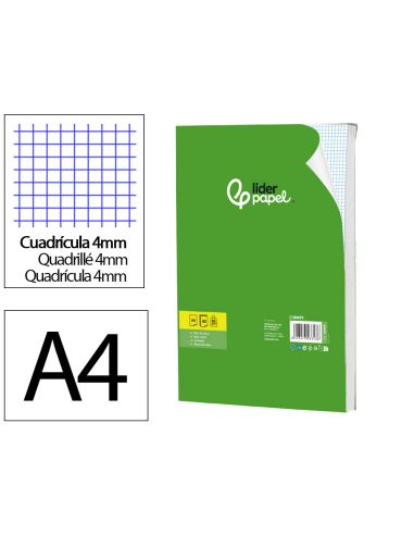 Bloc Notas Liderpapel Liso A4 80 Hojas 60G/M2