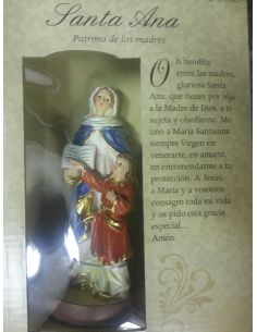 Santa Ana 12Cm Resina Con Oracion