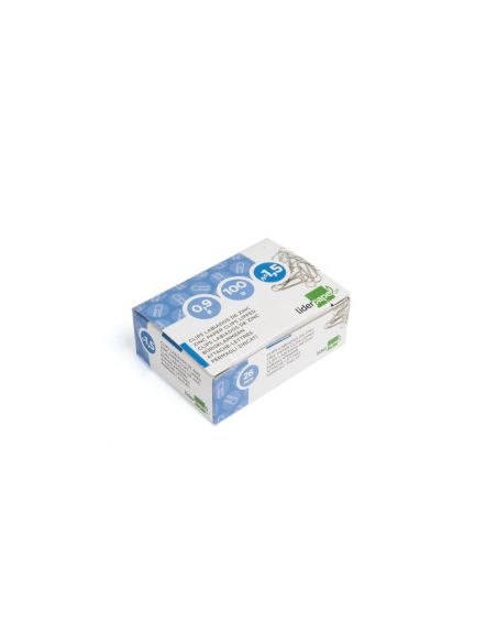 Clips Liderpapel Nº1,5 Labiados 26 Mm Caja De 100 Unidades