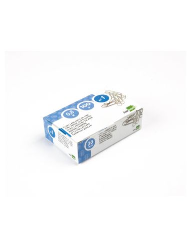 Clips Liderpapel Nº1 Labiados 20 Mm Caja De 100 Unidades