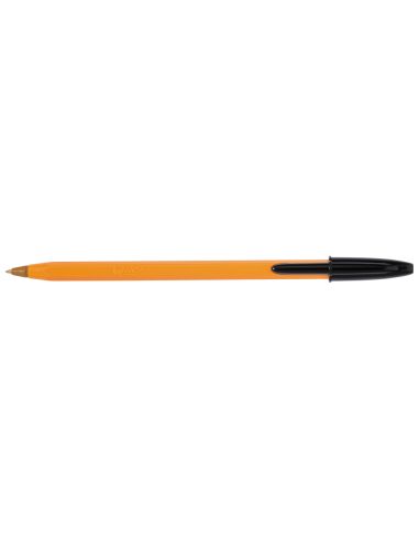 Boligrafo Bic Naranja Fine Original Negro