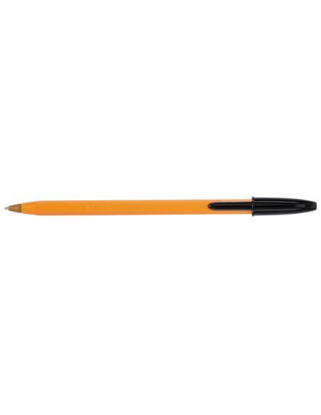 Boligrafo Bic Naranja Fine Original Negro