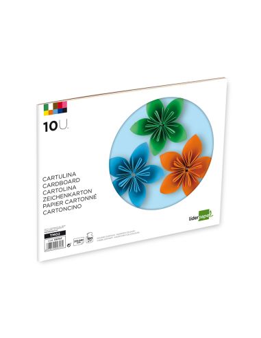 Bloc Trabajos Manuales Liderpapel Cartulina 240X315Mm 10 Hojas Colores Surtidos