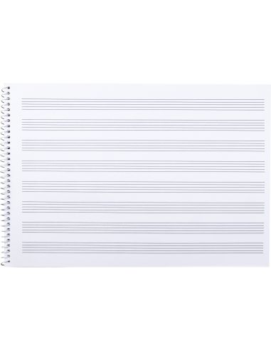 Bloc Musica Liderpapel Pentagrama 3Mm Folio Apaisado 20 Hojas 100G/M2
