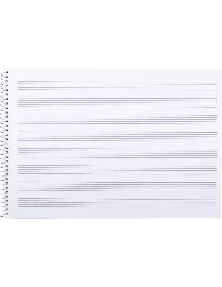 Bloc Musica Liderpapel Pentagrama 3Mm Folio Apaisado 20 Hojas 100G/M2