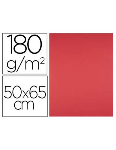 Cartulina Liderpapel 50X65 Cm 180G/M2 Rojo Paquete De 25 Hojas