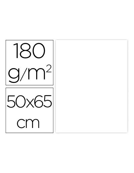 Cartulina Liderpapel 50X65 Cm 180G/M2 Blanco Paquete De 25 Hojas