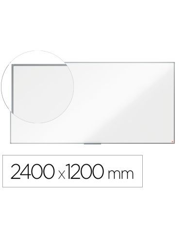 Pizarra Blanca Nobo Essence Acero Lacado 2400X1200 Mm