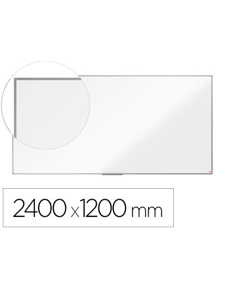 Pizarra Blanca Nobo Essence Acero Lacado 2400X1200 Mm