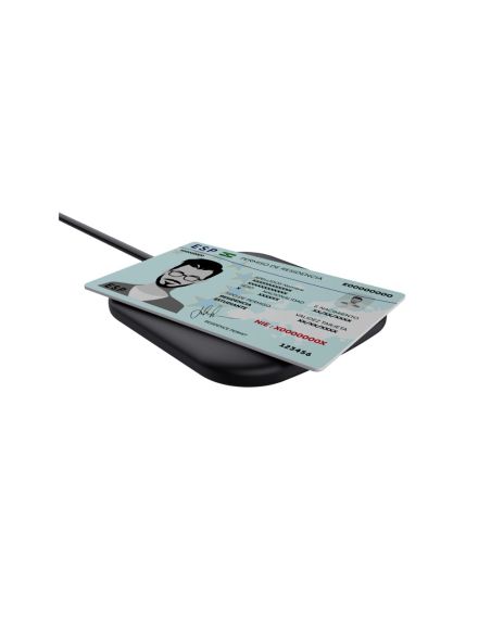 Lector De Tarjetas Inteligentes Trust Ceto Sin Contacto Usb-A Color Negro