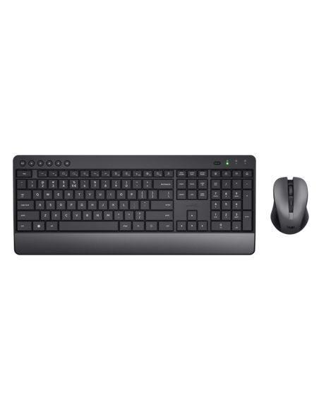Set Teclado + Raton Trust Trezo Inalambrico Eco Usb Micro Color Negro