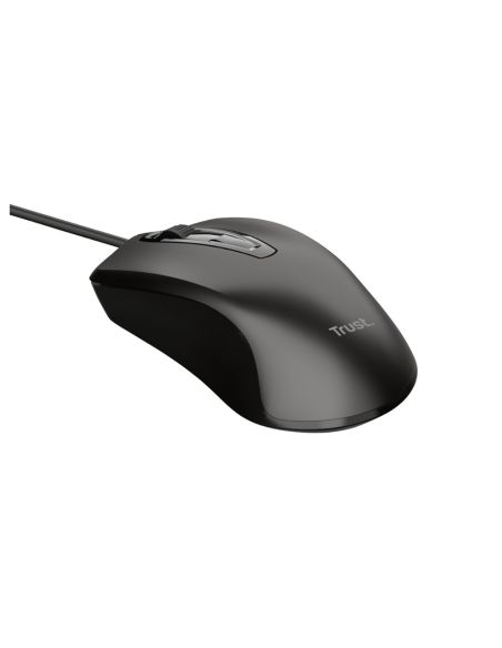 Raton Trust Basic Optico 4 Botones 1200 Dpi Usb 2.0 Color Negro