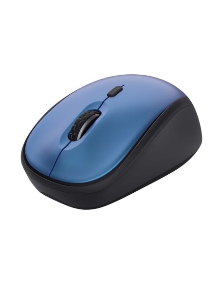Raton Trust Yvi+ Optico Inalambrico Eco 4 Botones 800/1600 Dpi Usb 2.0 Color Azul