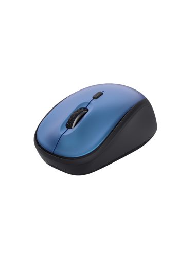 Raton Trust Yvi+ Optico Inalambrico Eco 4 Botones 800/1600 Dpi Usb 2.0 Color Azul