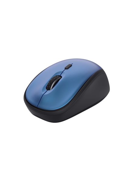 Raton Trust Yvi+ Optico Inalambrico Eco 4 Botones 800/1600 Dpi Usb 2.0 Color Azul