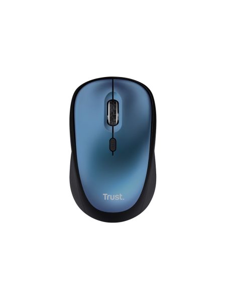 Raton Trust Yvi+ Optico Inalambrico Eco 4 Botones 800/1600 Dpi Usb 2.0 Color Azul