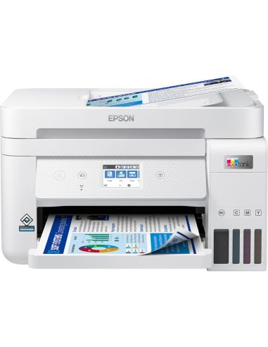 Equipo Multifuncion Epson Ecotank Et-4856 Tinta 33 Ppm Escaner Copiadora Impresora Fax Bandeja Entrada 250 Hojas