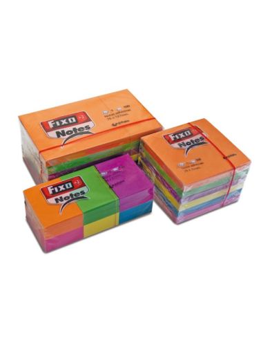 Paquete 6 blocs 100 h. notas adhesivas 76 x 76 neon