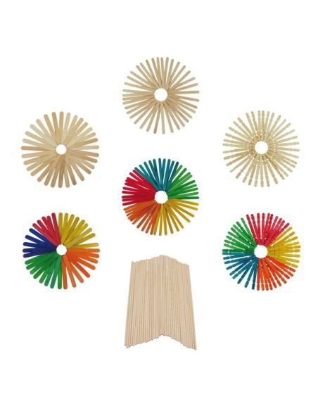 Depresores Palos De Polo Natural Paquete 50 Unidades (114X10X2 Mm) Finos