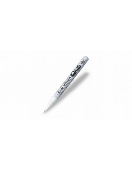 Rotulador Pilot Supercolor Blanco Punta Fina