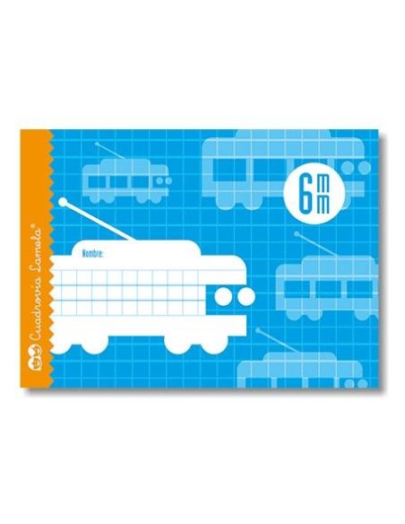 Libreta Lamela 1/4 Cuadrovia 6 Mm 16 Hojas Apaisado|Libreriasalesiana