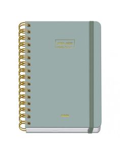 Agenda Premium Verde 2026-2027 Día Página Tamaño A5