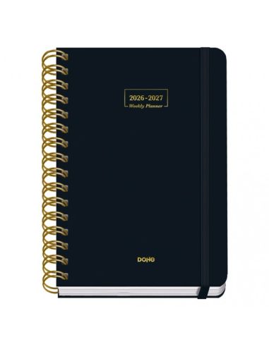 Agenda Premium Negro 2026-2027 Día Página Tamaño A5