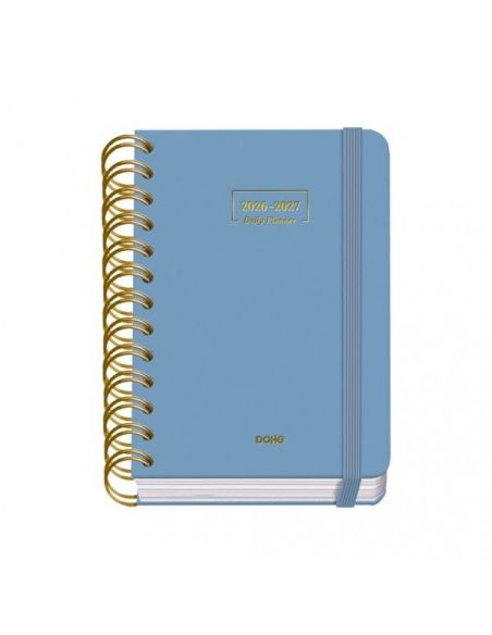 Agenda Premium Azul 2026-2027 Día Página Tamaño A6