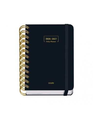 Agenda Premium Negro 2026-2027 Día Página Tamaño A6