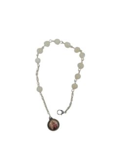 Pulsera Redonda Madreperla Virgen Del Carmen