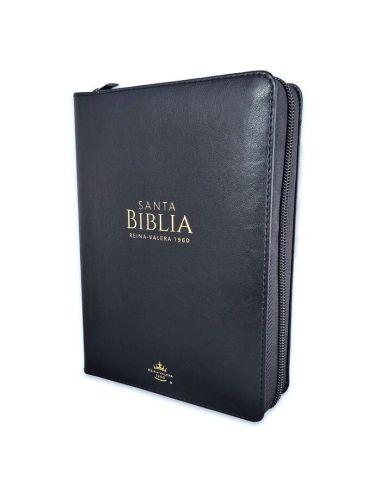 Biblia Rvr60 Portátil Letra Grande 11 puntos I/Piel Con Cierre Negro|Libreriasalesiana