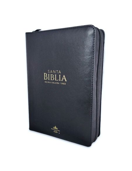 Biblia Rvr60 Portátil Letra Grande 11 puntos I/Piel Con Cierre Negro|Libreriasalesiana