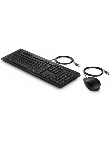 Set Teclado + Raton Hp Combo 225 Usb-A Longitud Cable 180 Cm Color Negro
