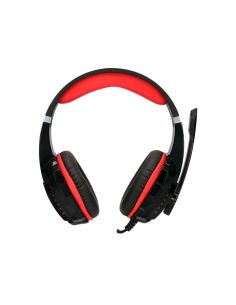 Auricular Q-Connect Con Microfono Ajustable E Iluminacion Led Color Negro