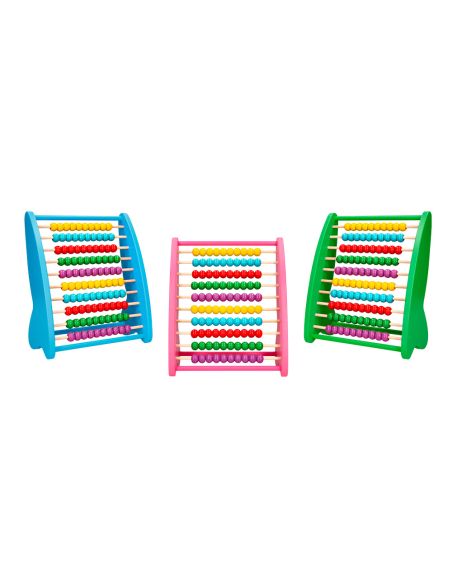 Abaco Madera Liderpapel 100 Bolas Colores 273X112X230Mm