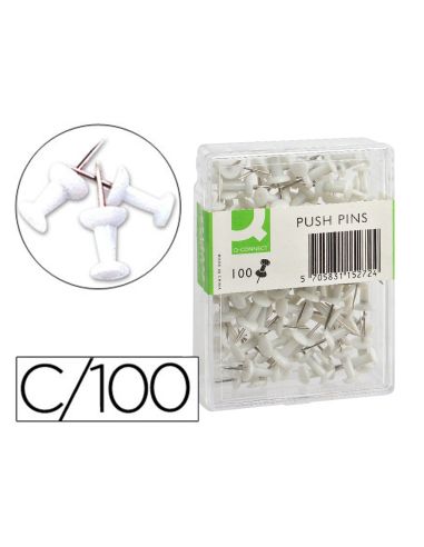 Señalizador De Planos Q-Connect Blanco Caja De 100 Unidades