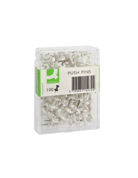 Señalizador De Planos Q-Connect Blanco Caja De 100 Unidades