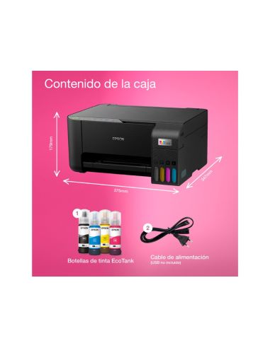Equipo Multifuncion Epson Ecotank Et-2860 Tinta Color Din A4 33 Ppm Negro / 15 Ppm Color Wifi Impresora Escaner