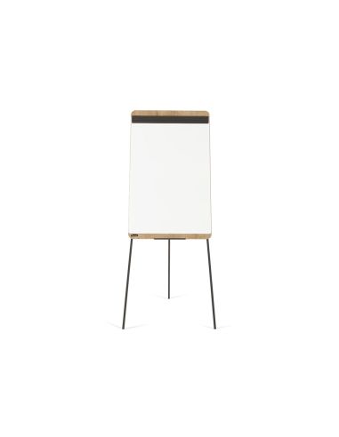 Pizarra Blanca Rocada Tripode Lacada Magnetica Brazo Extensible Tablero Color Roble 69X99 Cm Altura