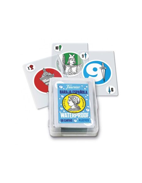 Baraja De Cartas Fournier Waterproof Plastico 50 Cartas