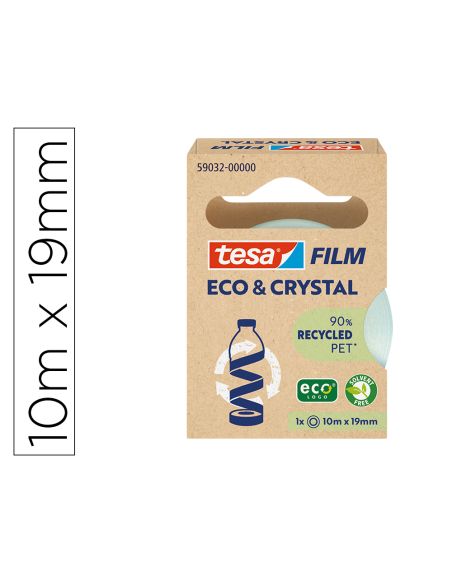 Cinta Adhesiva Tesa Film Eco&Cristal Transparente 10 Mt X 19 Mm