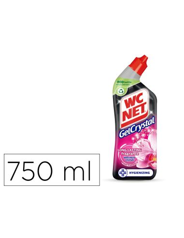 Limpiador De Inodoros Wc Net Gel Crystal Aroma Fresco Botella De 750 Ml